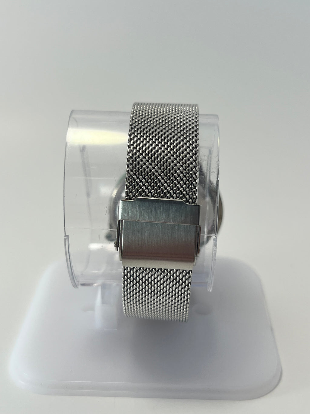 Fossil Men’s Quartz Watch Cream Dial Metal Mesh Strap