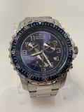 Invicta 6621 Men's 45mm Specialty Chronograph Blue Dial Silver Tone SS Watch