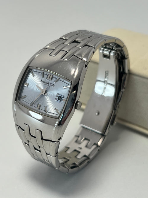Kenneth Cole Women’s Quartz Watch Silver Blue C275-03-KC4412