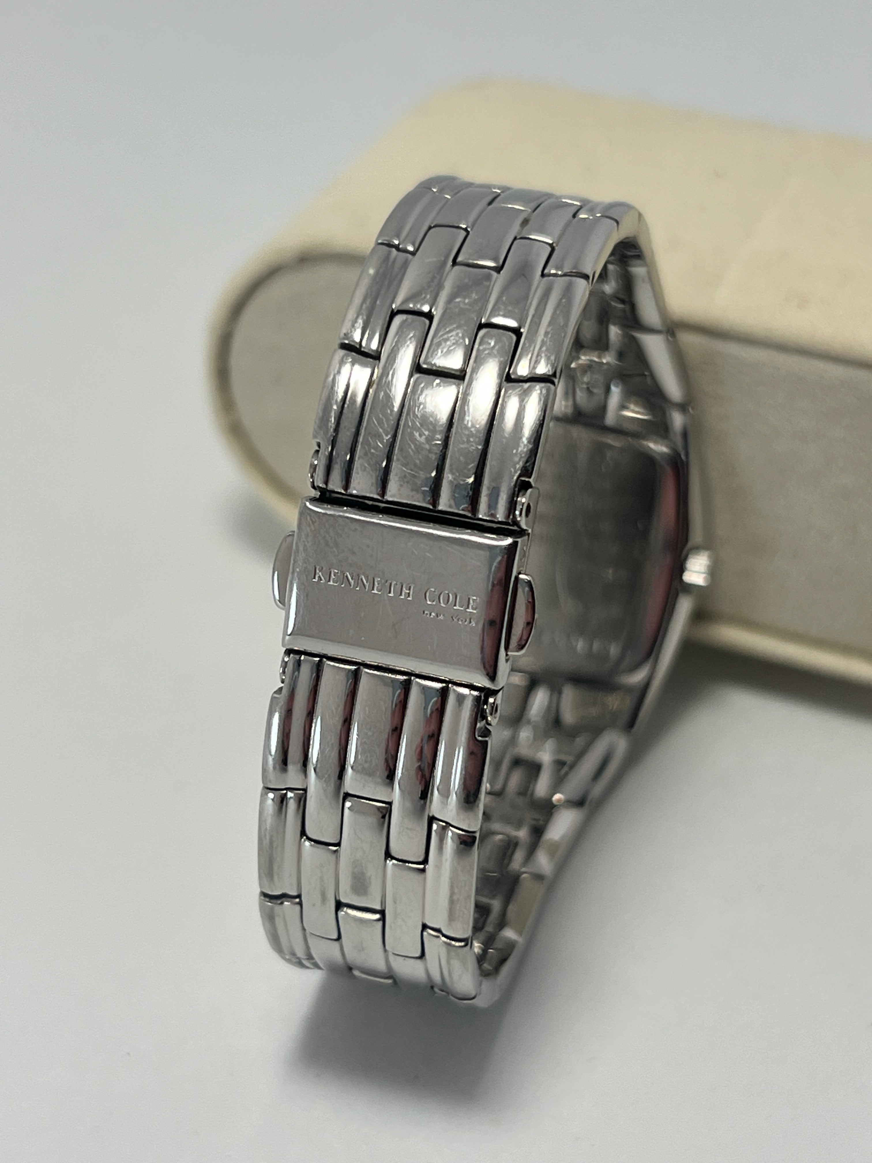 Kenneth Cole Women’s Quartz Watch Silver Blue C275-03-KC4412