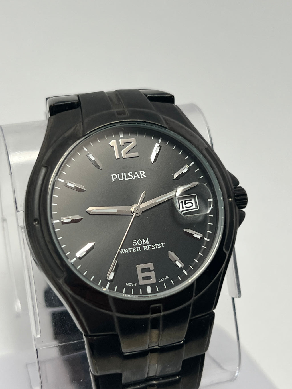 Pulsar by Seiko Men’s Black Quartz Watch  50M VX12-X286