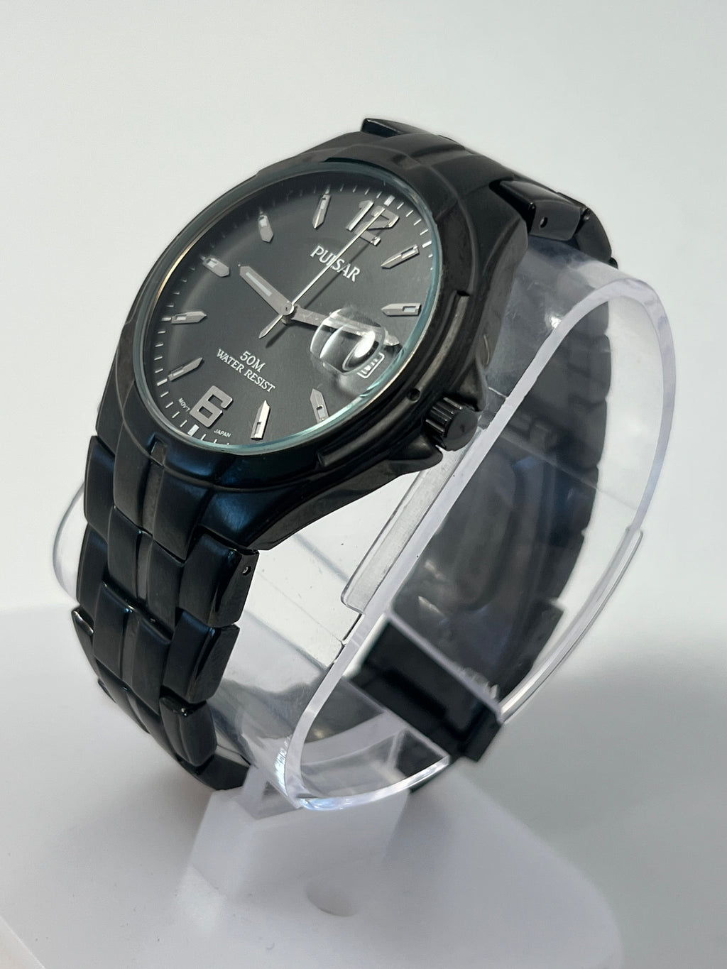 Pulsar by Seiko Men’s Black Quartz Watch  50M VX12-X286