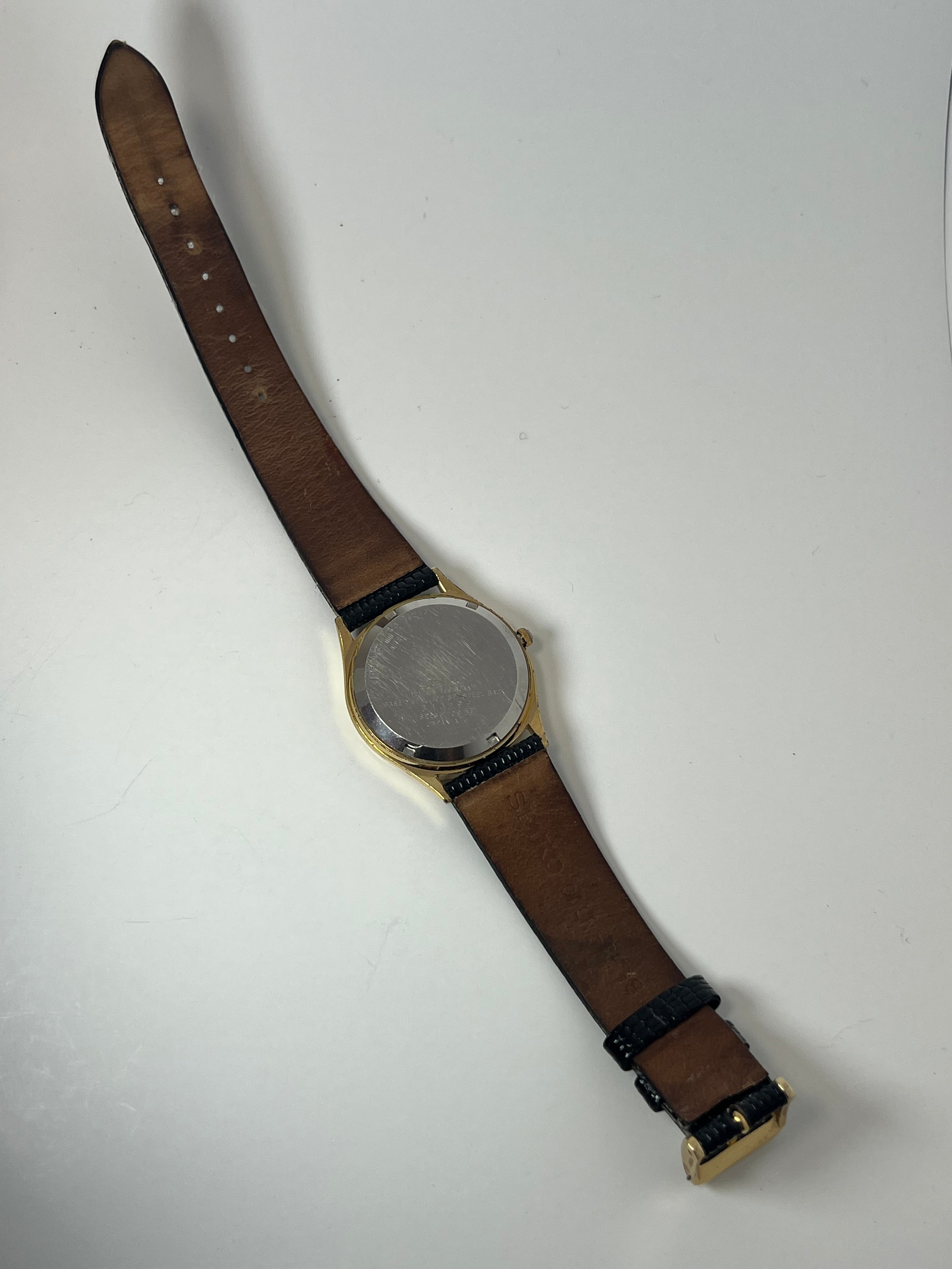 Vintage 1980’s Seiko Quartz Watch 8223-7109 Day Date Men’s Watch Leather Band