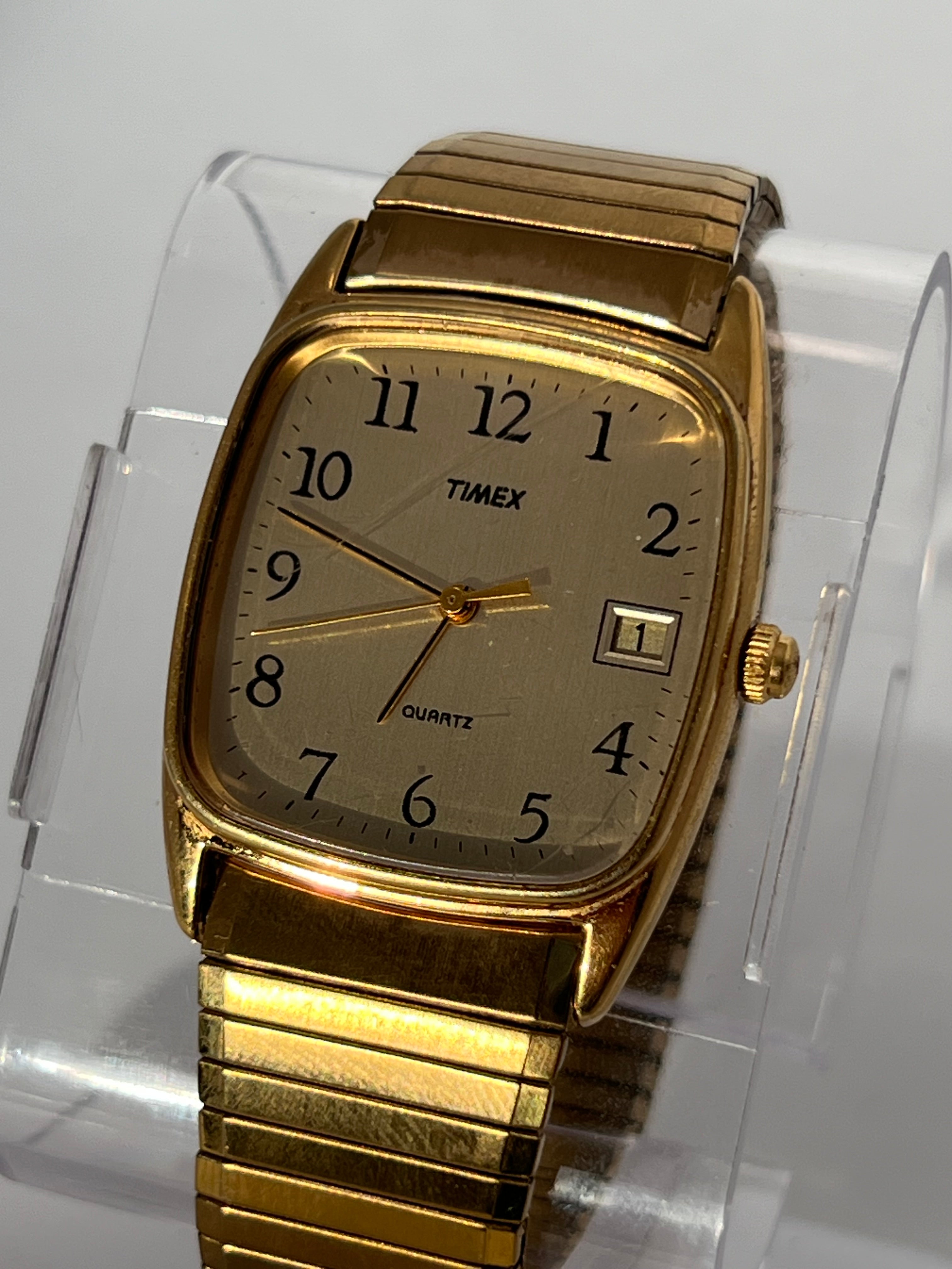 Timex T36 Gold Tone Square Men’s Quartz Watch