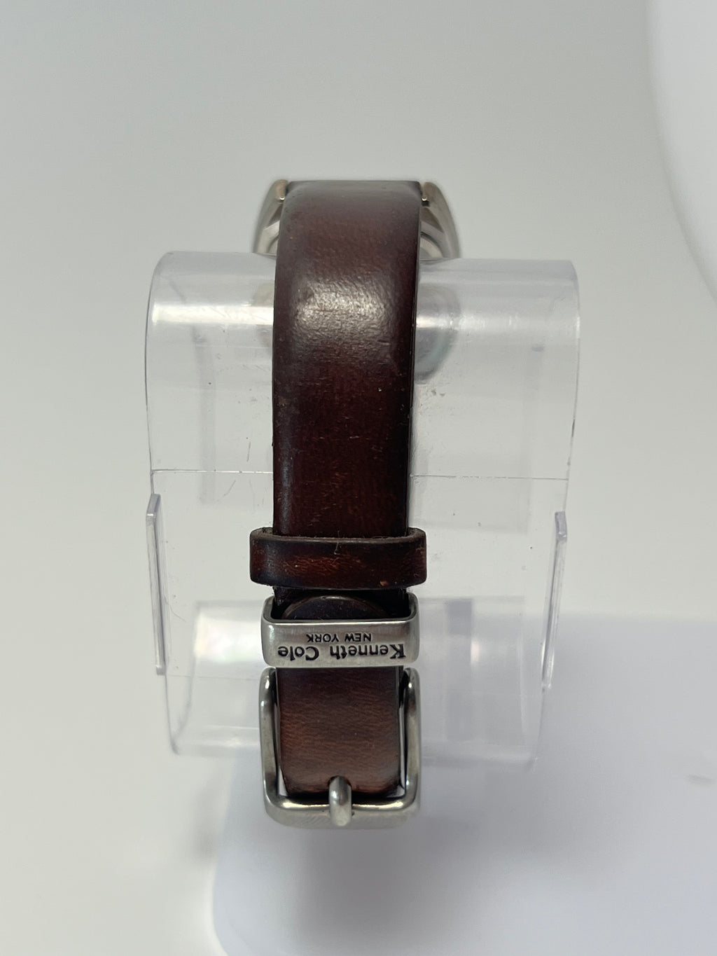Kenneth Cole Women’s Quartz Watch Cream Dial Leather Strap