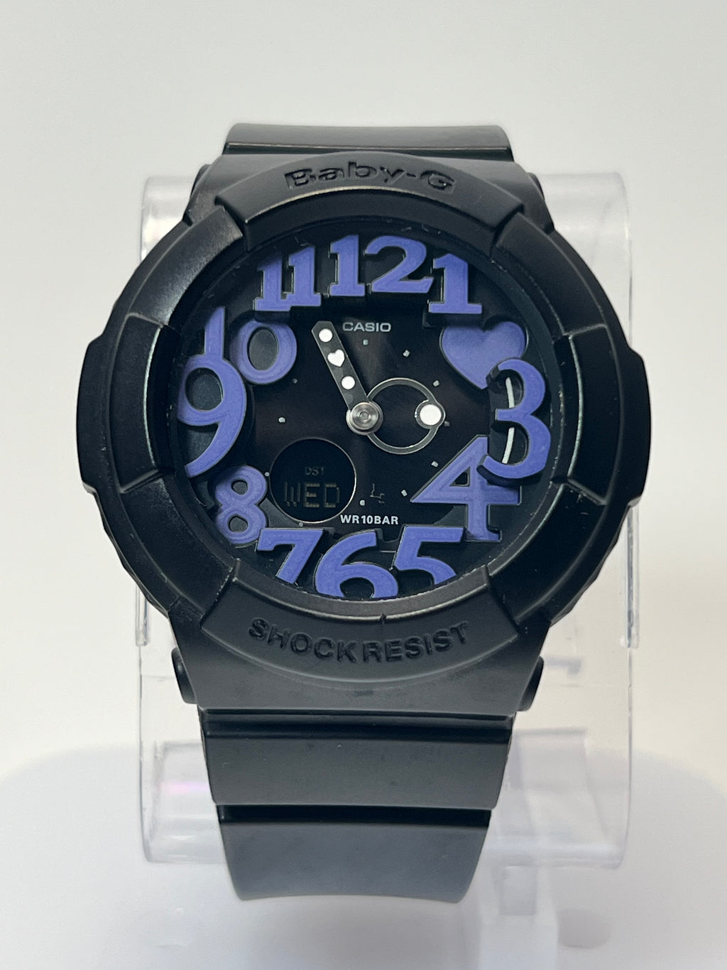 Casio Baby-G Neon Purple Dial Series Black Ladies Watch BGA-134-1B