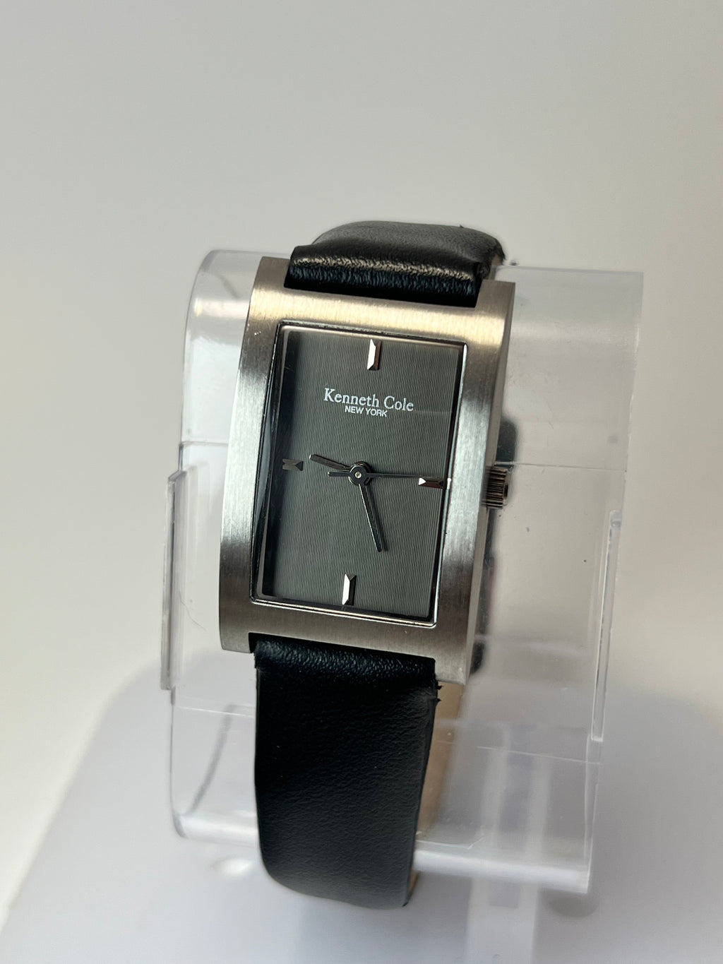Kenneth Cole Tank Womens Watch 22mm Black Dial Leather KC2117
