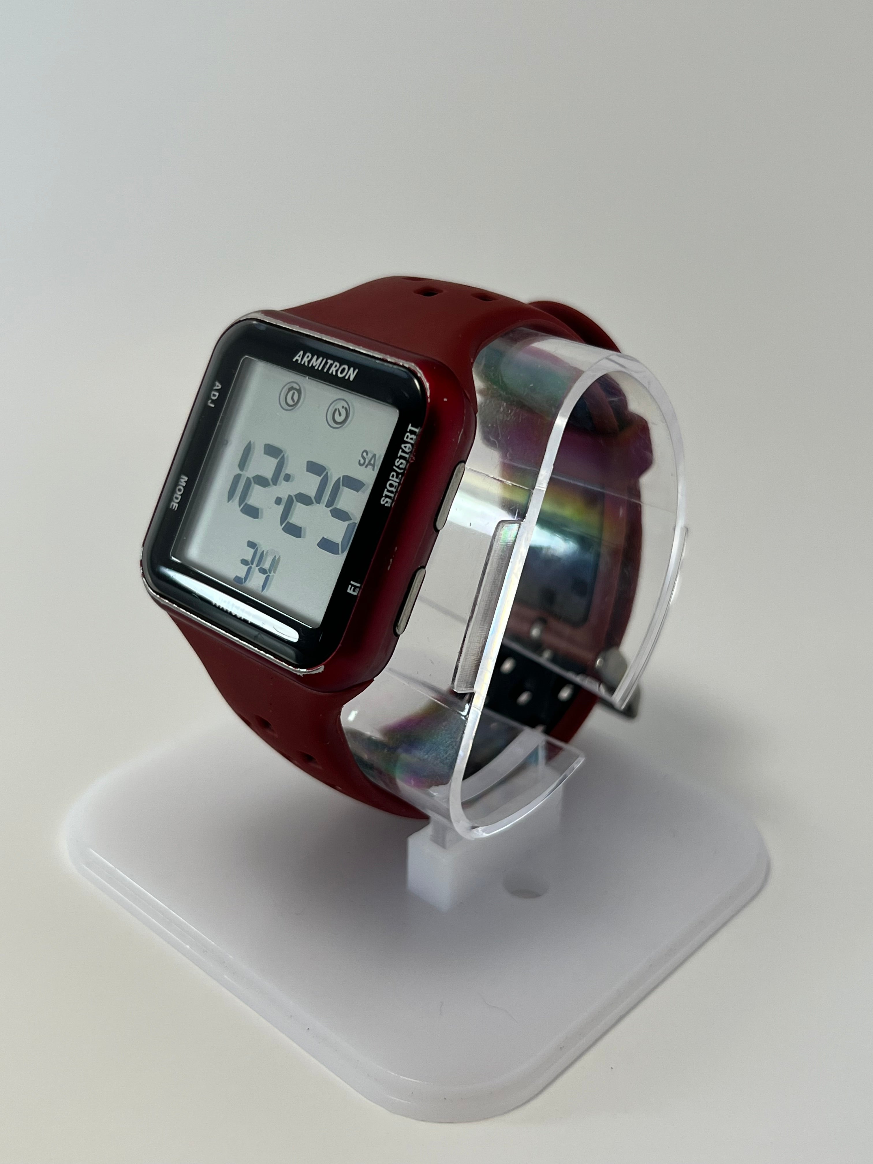 Arimtron Quartz Unisex Digital Red Watch 165ft 40/8417