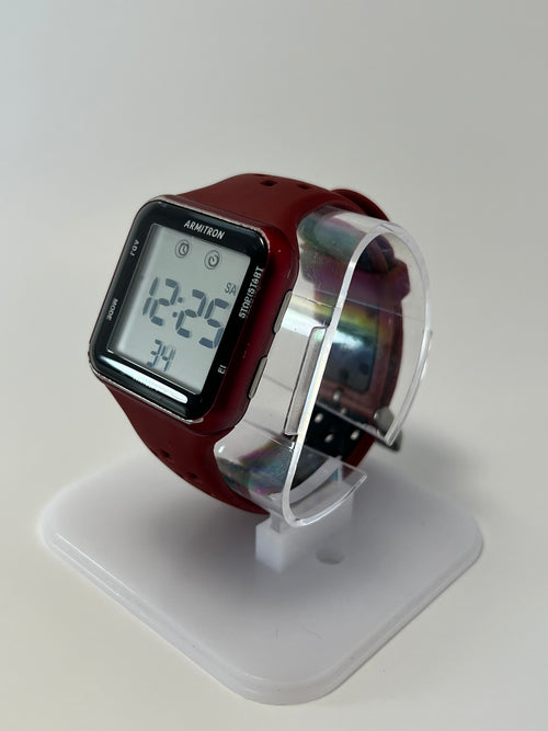 Arimtron Quartz Unisex Digital Red Watch 165ft 40/8417