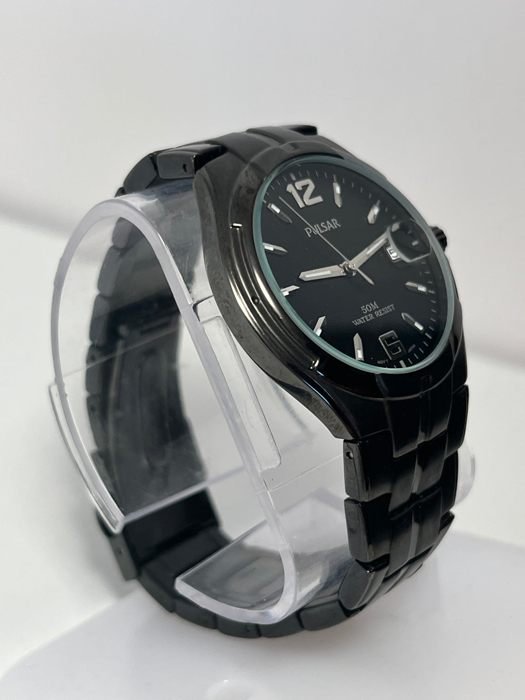 Pulsar by Seiko Men’s Black Quartz Watch  50M VX12-X286