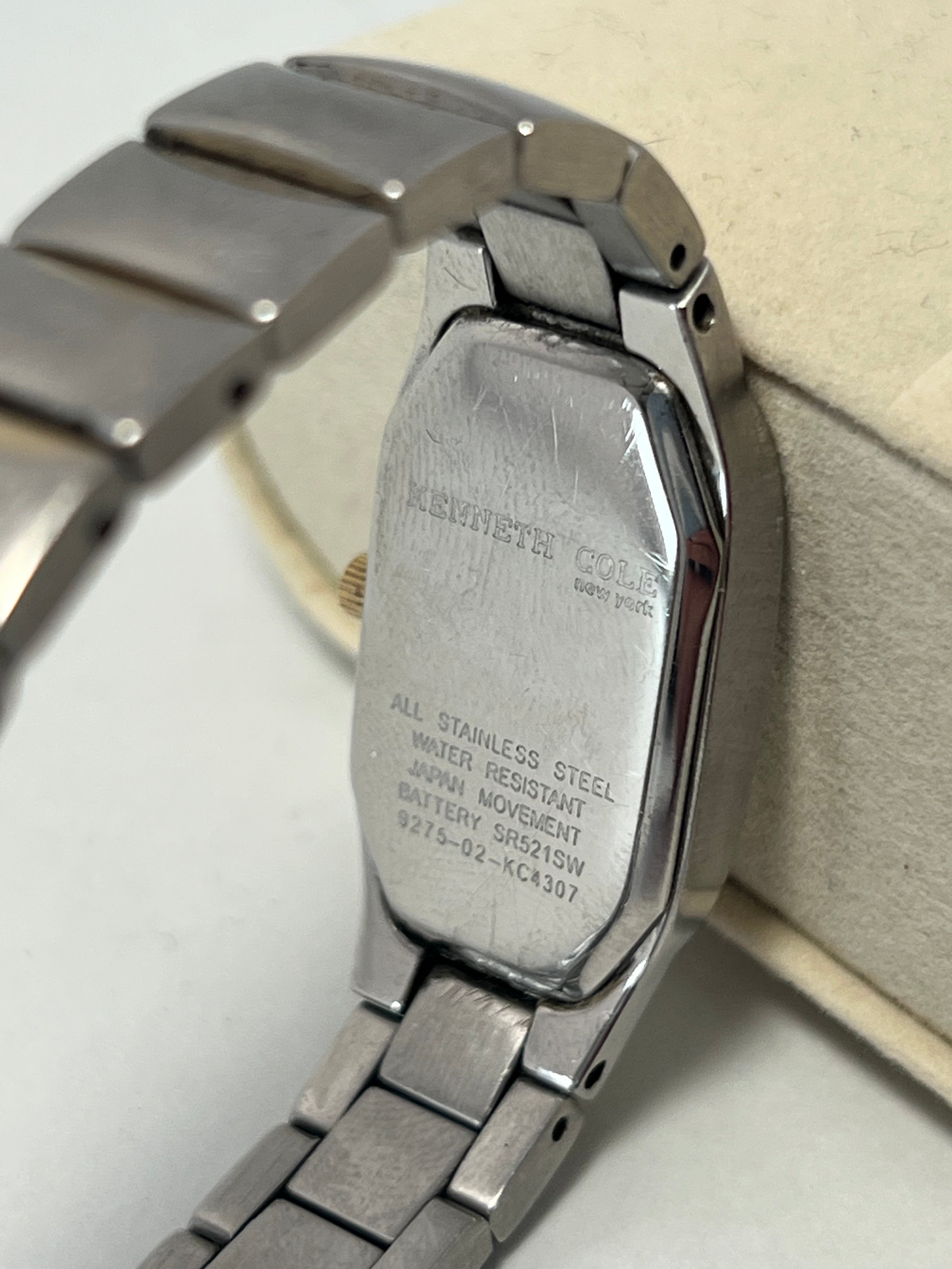 Kenneth Cole Women’s Quartz Watch Silver Gold 9275-02-KC4307
