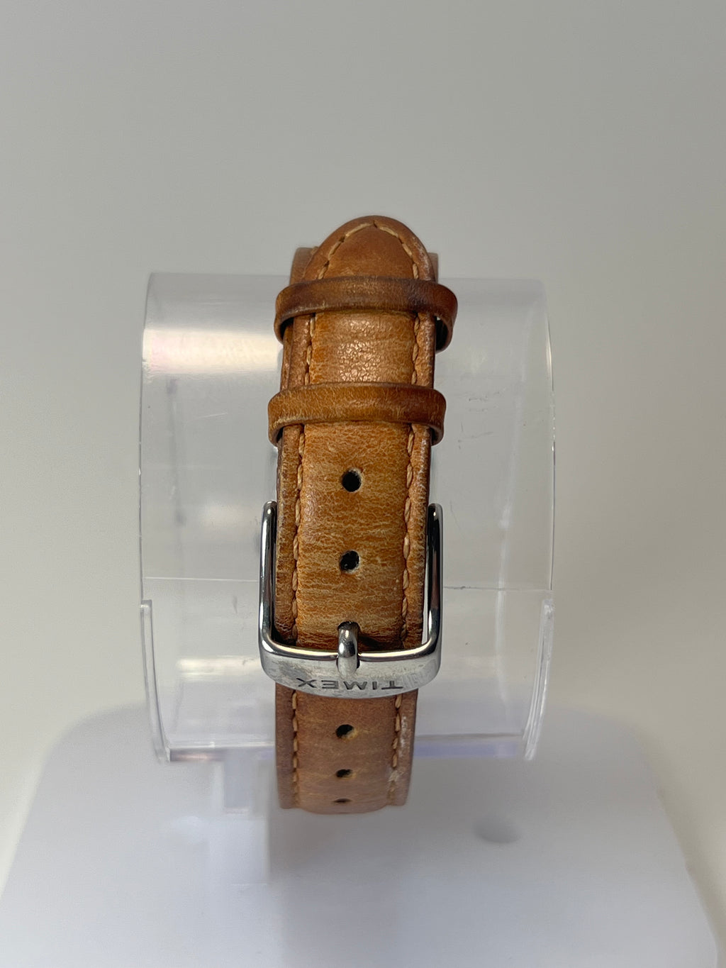 Timex Tank Cream Dial Leather Strap 20mm Womens Quartz Watch