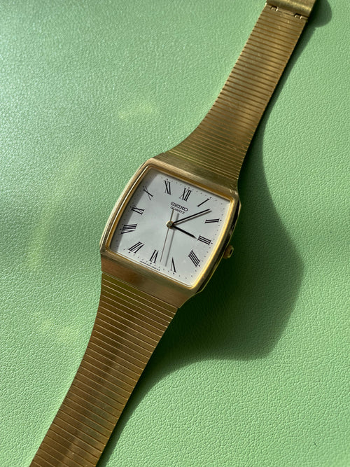 Gold Plated Vintage Seiko Quartz Men’s Watch 3421-5220